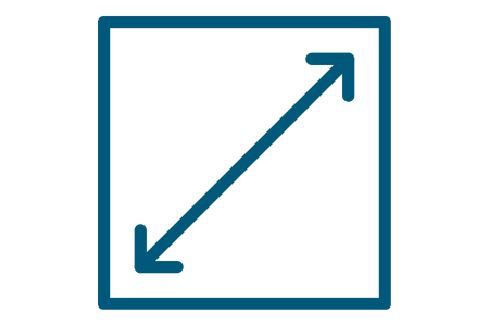 Pictogram representing the size of coverseal