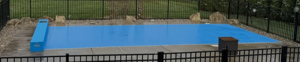 Blue Pool Cover in Kentucky