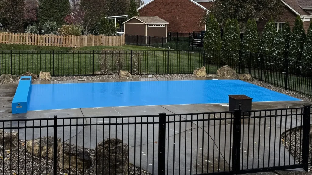 Blue Coverseal in Kentucky Backyard