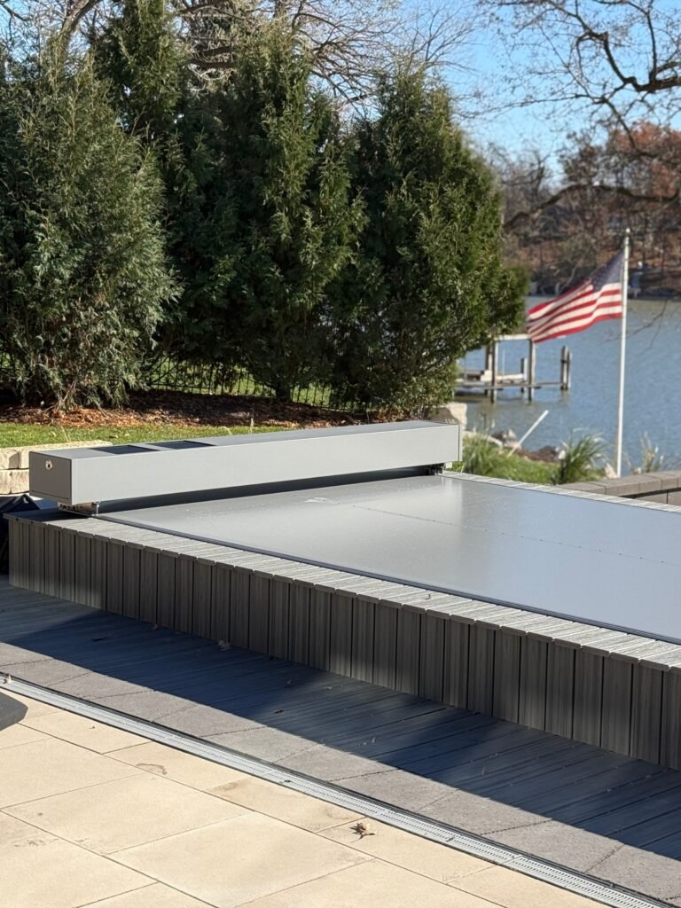 A Coverseal - Spa Cover System tightly closing a Spa in Wisonsin