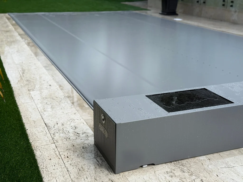 Miami automatic pool cover cost top-track system