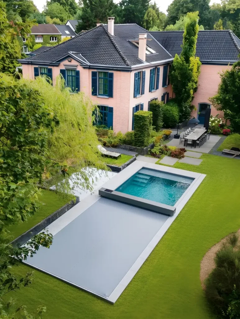Coverseal Pool Cover with Gray Membrane and Housing