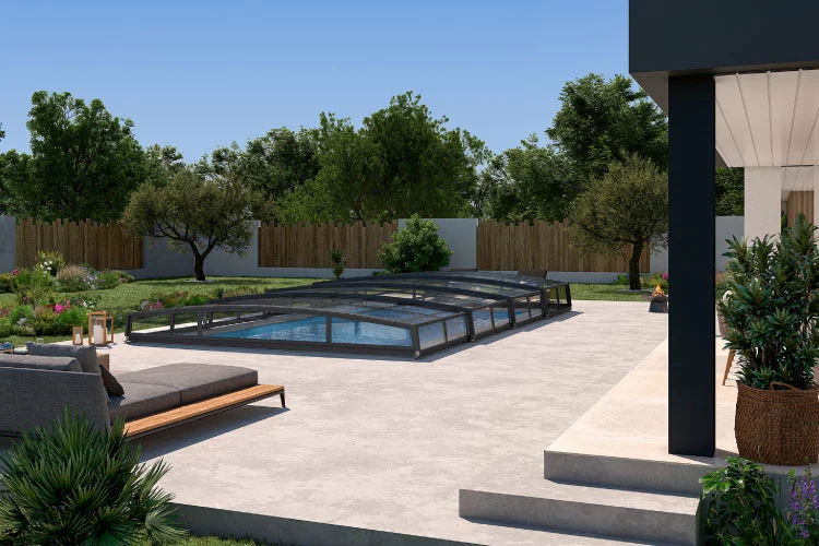 A retractable pool enclosure is a custom system, so accurate pricing depends on the pool, deck, enclosure profile, movement path, selected options, and installation conditions.
